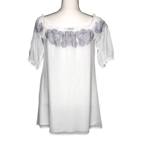 FOR LOVE AND LEMONS SICILY OFF THE SHOULDER EMBROIDERED TOP WOMENS SIZE SMALL - Picture 4 of 9